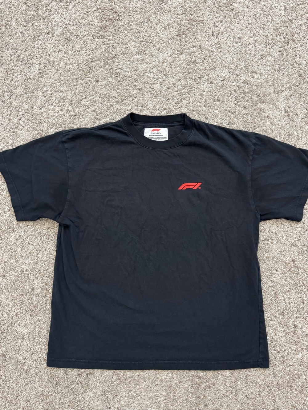 Official F1 Men's Black Graphic Logo T-Shirt